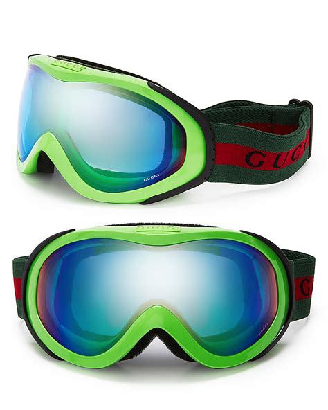 gucci ski goggles green